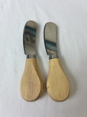 2PCS Cheese Spreader Knives Butter Spreader Knife Spreading 4.8In Stainless